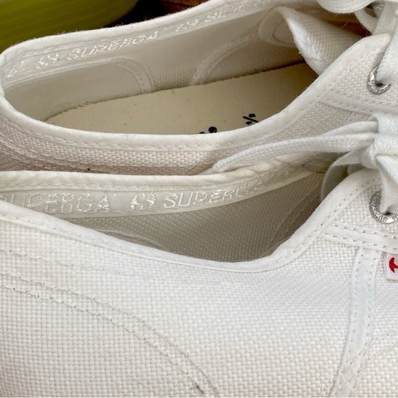 Superga • Rainbow Striped Platform Canvas Sneakers - Picture 7 of 8